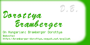 dorottya bramberger business card